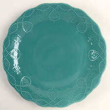 Pioneer Woman Cowgirl Lace Teal Dinner Plate 10835248 picture