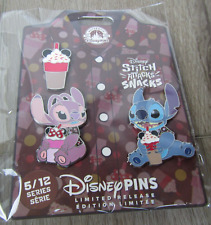 NEW DISNEY 2024 STITCH ATTACKS SNACKS 5/12 PIN SET 3 LIMITED RELEASE MAY picture