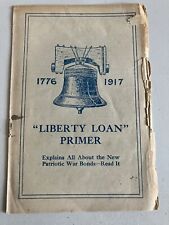 Vintage 1917 Liberty Loan Primer WWI War Bonds Pamphlet Pittsburgh Print Antique picture
