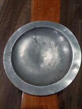 Antique  Early 1700s Pewter Charger picture