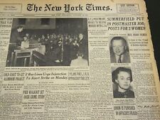 1952 NOV 26 NEW YORK TIMES - SUMMERFIELD PUT IN POSTMASTER JOB - NT 4596 picture