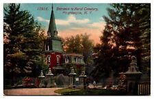 Antique Entrance to Rural Cemetery, Poughkeepsie, NY Postcard picture