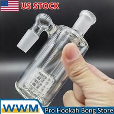 1x 90 ° 14mm Ash Catcher 90 Degree Glass Water Bong Thick Pyrex Glass Bubbler picture