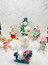 Annalee Christmas Figures Lot of 7 picture