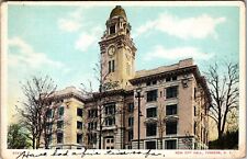 Vintage Postcard~City Hall~Yonkers, New York~Posted 1910~White Border~KB5 picture
