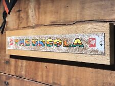 Vintage “ The Uncola” 7Up Painted Metal Sign Peter Max Style Graphics picture