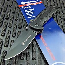 Smith & Wesson Spring Assisted Open Tactical Black EDC Folding Pocket Knife NEW picture