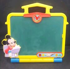 Mickey Mouse Magnetic Chalkboard Disney with Numbers and Letters Clock Vintage picture