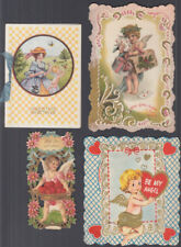 EIGHT different Valentine cards with cupid / angel motifs 19102-1950s picture