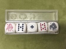 Vintage French Poker D'As Dice Game in Case, With Instructions/Rules picture