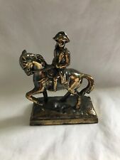 Napoleon Horse Metal Bronze Bicorne Cocked Hat Napoleonic Statue 3.5