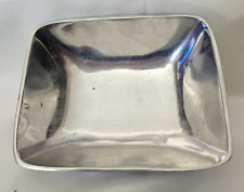 Small Silvertone Metal Rectangular Shaped Candy/Trinket Dish picture