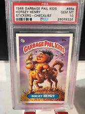 1986 Garbage Pail Kids 86a Horsey Henry 10 Gem Mint picture