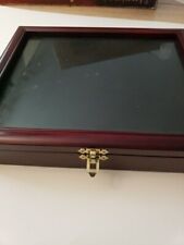 Brand New Cherry Finished Wood Display Box 12 X 10 For Pins/Medals Etc...  picture