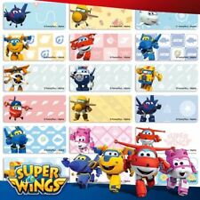 42 Personalized Kids School Name Stickers Name Labels - Super Wings picture