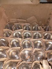 Lot Of 7 Vintage Hemingray 10 USA Clear Glass Electrical Insulator Dates 1941 picture