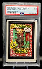 1991 Topps Wacky Packages Sticker #39 Flea-Wee Vermin PSA 7 picture