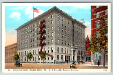 c1920s Sterling Hotel Wilkes-Barre PA View Antique Postcard picture