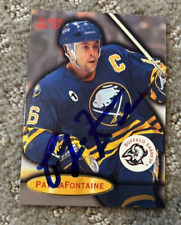 1996-97 Fleer Buffalo Sabres Hockey #11 Pat LaFontaine signed autographed card picture