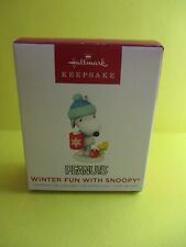 2023 Hallmark 26th Winter Fun With Snoopy Miniature Ornament New but SDB picture