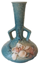 Vintage Roseville Magnolia Blue 1943  Art Pottery Vase 179-7 EC  picture