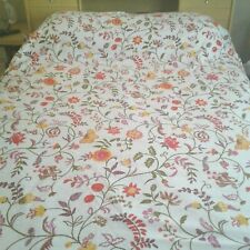 Vintage Sears Perma Prest Floral Twin Bedspread Coverlet picture