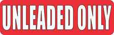 10x3 Red Unleaded Only Sticker Vinyl Fuel Can Container Car Truck Vehicle Sign picture