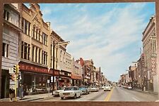 Racine WI Main Street Woolworths Advertising Signs CarsChrome Postcard Wisconsin picture