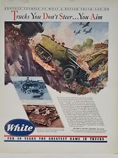 1942 White Motor Cars Fortune WW2 Print Ad Q1 U.S. ARMY Scout Cars Battlefield picture
