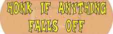 10x3 Bandage Honk If Anything Falls Off Sticker Funny Car Truck Bumper Decal picture
