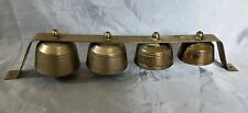 Vintage Antique Graduated Brass Bells Ice Cream Truck Wagon Cart Sleigh Ringing picture
