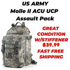 Backpack US ARMY Molle II ACU UCP Assault Pack With Stiffener GREAT CONDITION picture