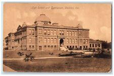 c1905 High School And Gymnasium Building Stockton California CA Antique Postcard picture