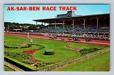 Omaha NE-Nebraska, Aerial Ak-Sar-Ben Race Track, Antique Vintage Postcard picture