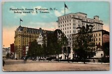 Pennsylvania Avenue From US Treasury Washington DC Postcard POSTED picture