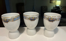 SET of 3 Porcelain China DOUBLE EGG CUPS Easter picture