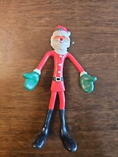 Vintage 1979 AMSCAN Bendy Santa Claus Toy Figurine 5 Inches Tall picture