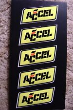 (Lot of 5) Vintage Accel racing sticker decals (1990's stock) picture