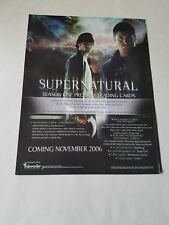 Super Natural- Season 1-  Promo Sell Sheet (For Trading Cards) picture