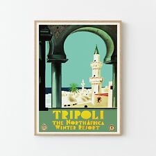 Tripoli Libya Vintage Travel Poster Fine Art Print | Home Decor picture