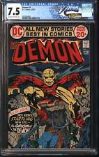 DC Comics Demon 1 9/72 FANTAST CGC 7.5 Off White to White Pages picture