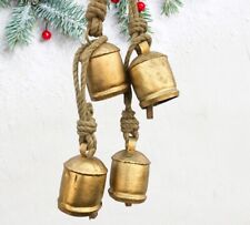 Christmas Bell LOTS of 50 Iron, Rope, Rustic, Jute, Home Decor , LOTS of 50 picture