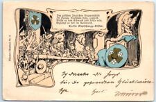 Postcard - King and Warriors Art Print - Emilie Stepischegg Stifter picture
