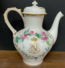 Antique French Emperor Napoleon III France Sevres Royal Porcelain Rose Coffee  picture