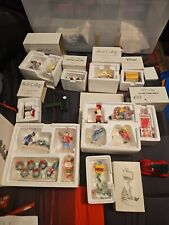 Department 56 Snow Village *Lot of 9+ Vintage Pcs & Discontinued See Pics picture