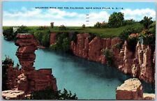 1947 Balanced Rock Palisades Near Sioux Falls South Dakota SD Posted Postcard picture