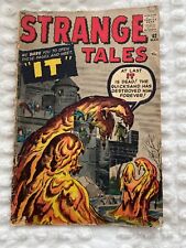 Vintage Strange Tales comic Marvel pre hero #82 1960 featuring the monster IT + picture