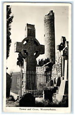 1937 Tower and Cross Monasterboice County Louth in Ireland RPPC Photo Postcar picture