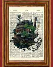 Howl's Moving Castle Dictionary Art Print Poster Picture Anime Howls Movie  picture