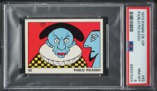POP 4: 1973 PANINI OK VIP PABLO PICASSO #62 PSA 8 NM-MT ONLY 4 HIGHER EARLY CARD picture